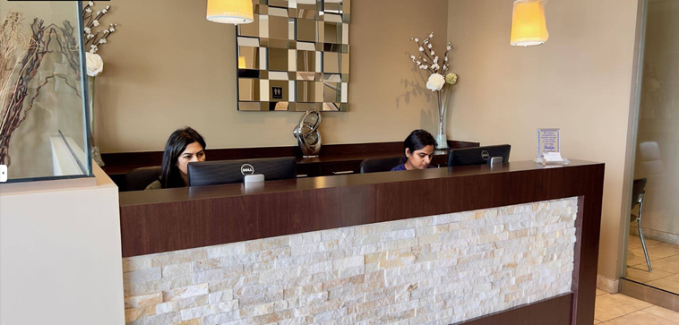 Consultation desk at Valleylands Dental Care